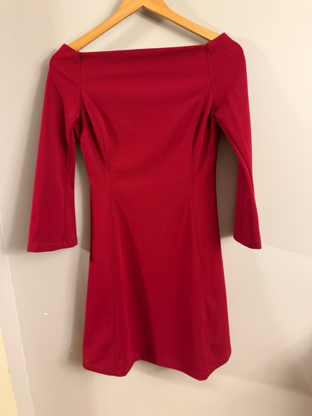 Lark & Ro Red Off Shoulder Fit & Flare Dress Size 2 Minimalist Cocktail Dress